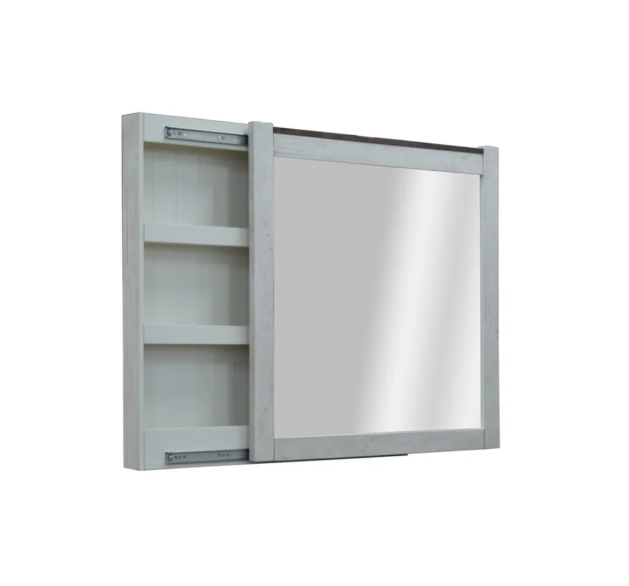 Ellie Vanity Dresser Mirror Brown White 103cm x 100cm