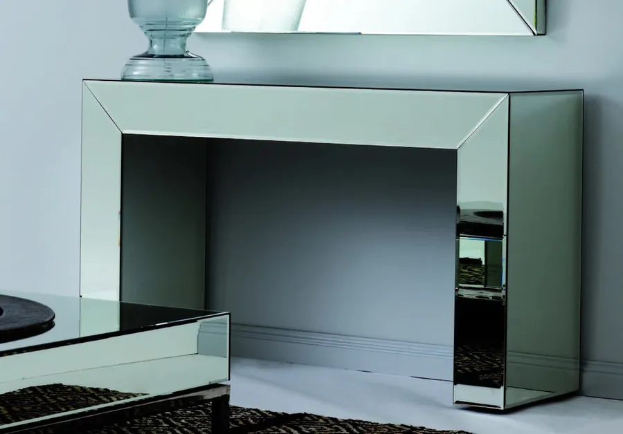 Silver Mirrored Console 1800