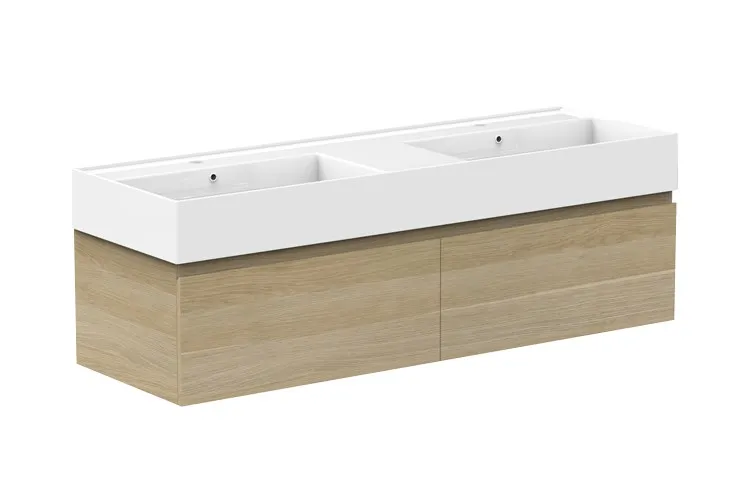 Capri 1400mm Double Bowl Vanity