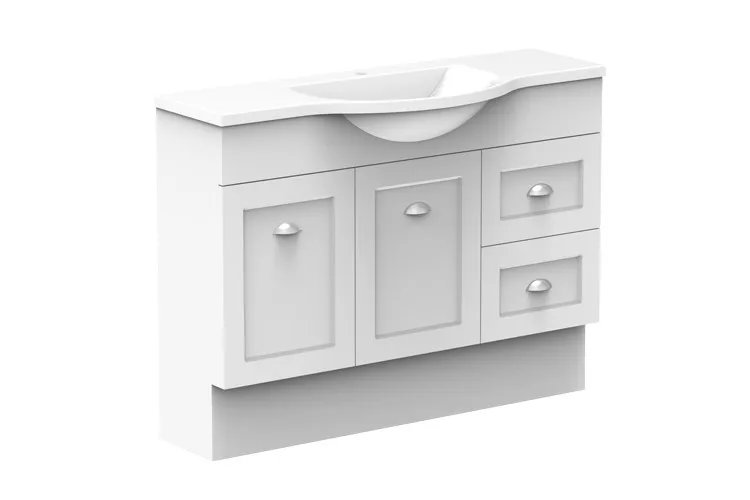 Madison Semi-Recessed 1200mm Centre Bowl Vanity