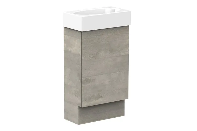 Tiny Small Spaces Vanity, Floor Mount