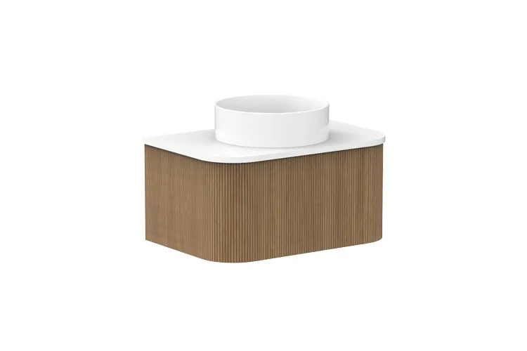 Waverley 750mm Centre Bowl Vanity, Prime Oak