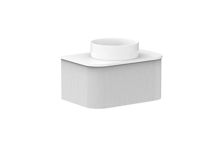 Waverley 750mm Centre Bowl Vanity, Ultra White
