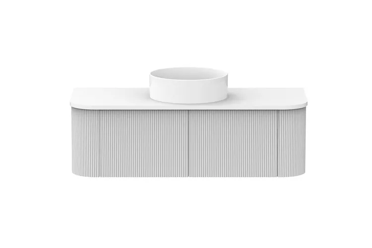 Waverley 1200mm Centre Bowl Vanity, Ultra White