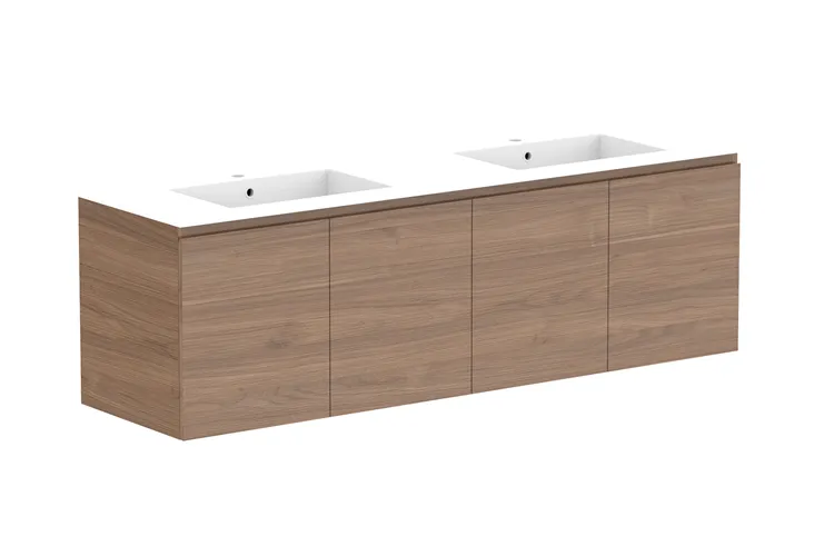 Glacier All-Door, Twin 1800mm, Double Bowl Vanity