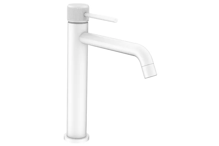 Soul Groove Extended Basin Mixer, Matte White