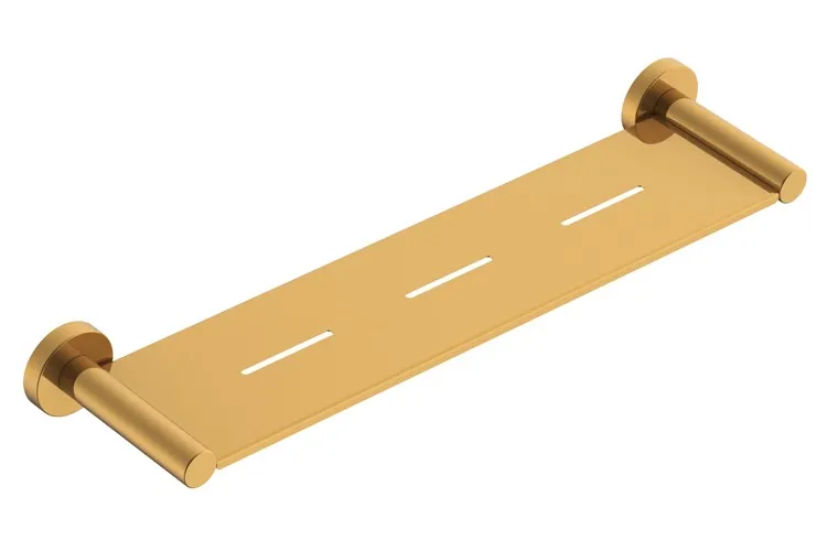 Soul Shower Shelf 450mm, Brushed Brass