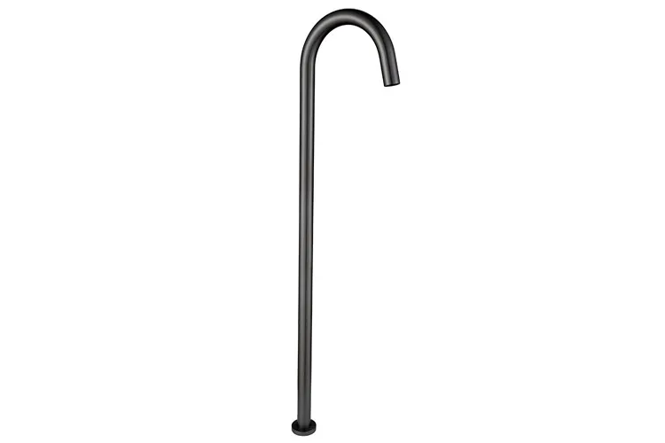 Bloom Floor Bath Spout Brushed Gunmetal