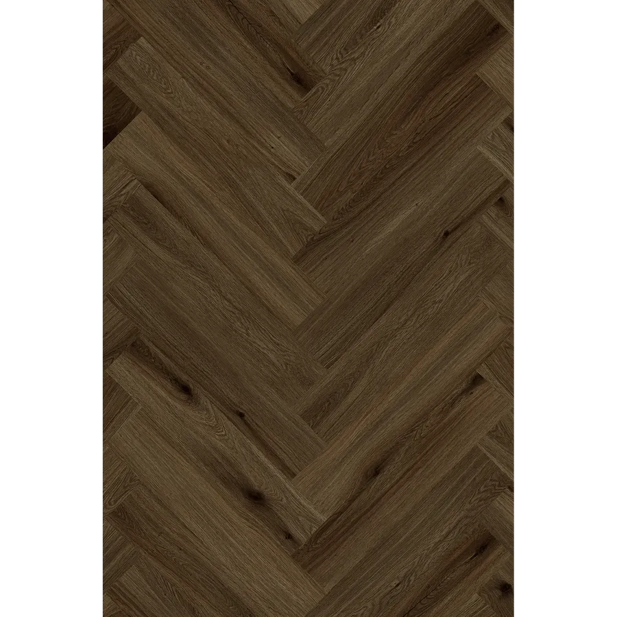 Charm Walnut Herringbone Hybrid Textured