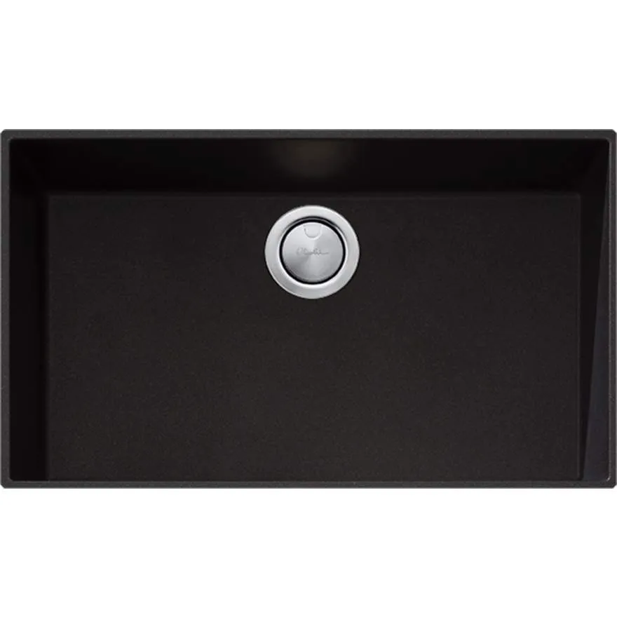 Santorini Black Mega Bowl Undermount Sink
