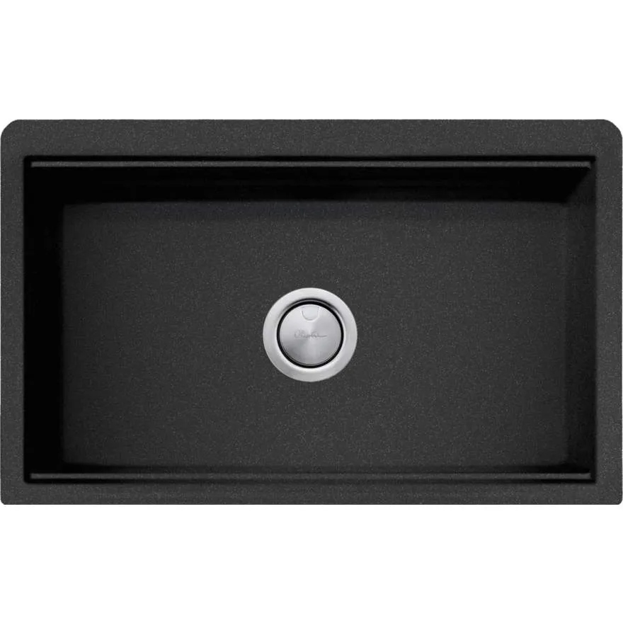 Santorini Black Farmhouse Undermount Sink