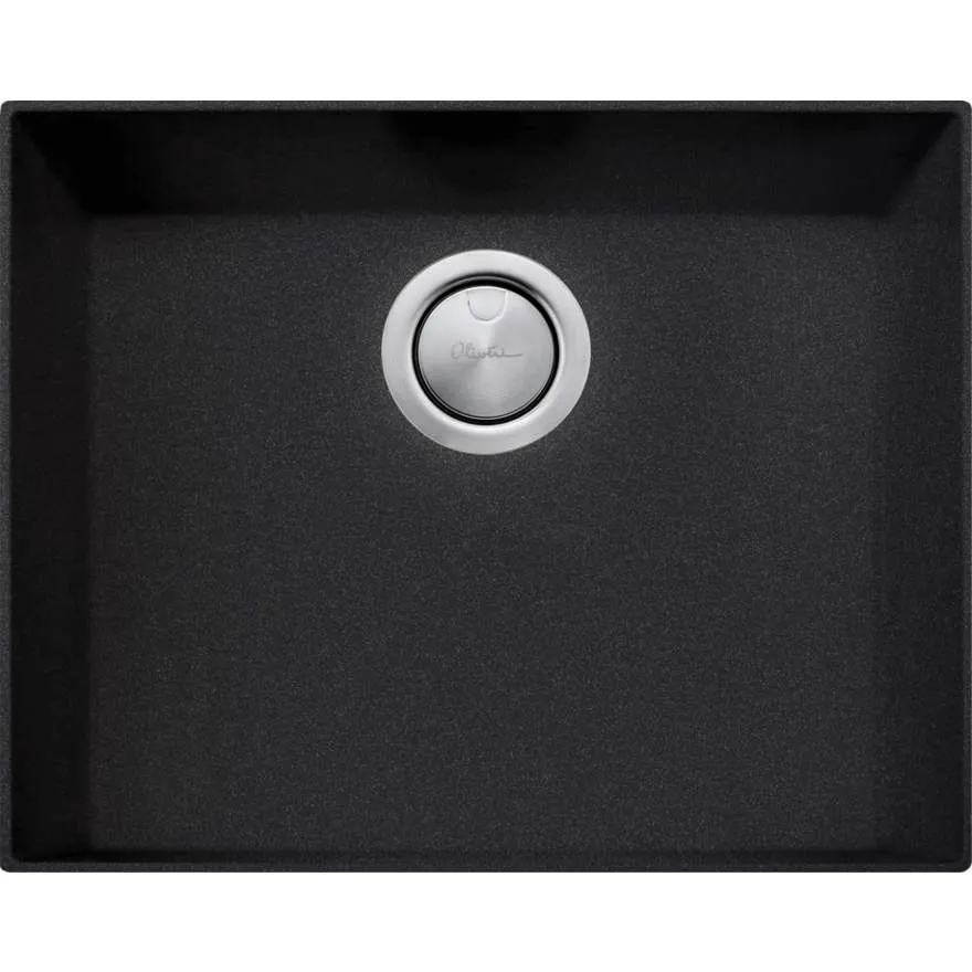 Santorini Black Grande Bowl Undermount Sink