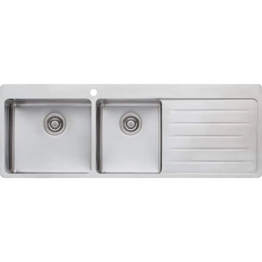Sonetto 1 & 3/4 Bowl Topmount Sink With Drainer
