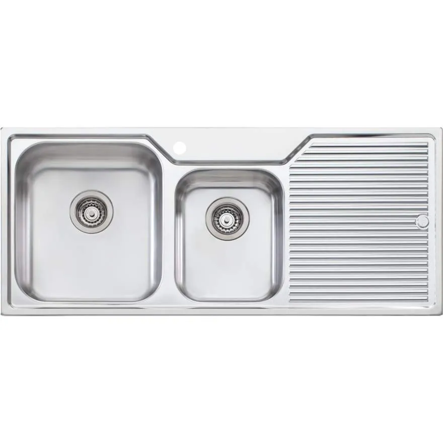 Nu-Petite 1 & 3/4 Bowl Topmount Sink With Drainer
