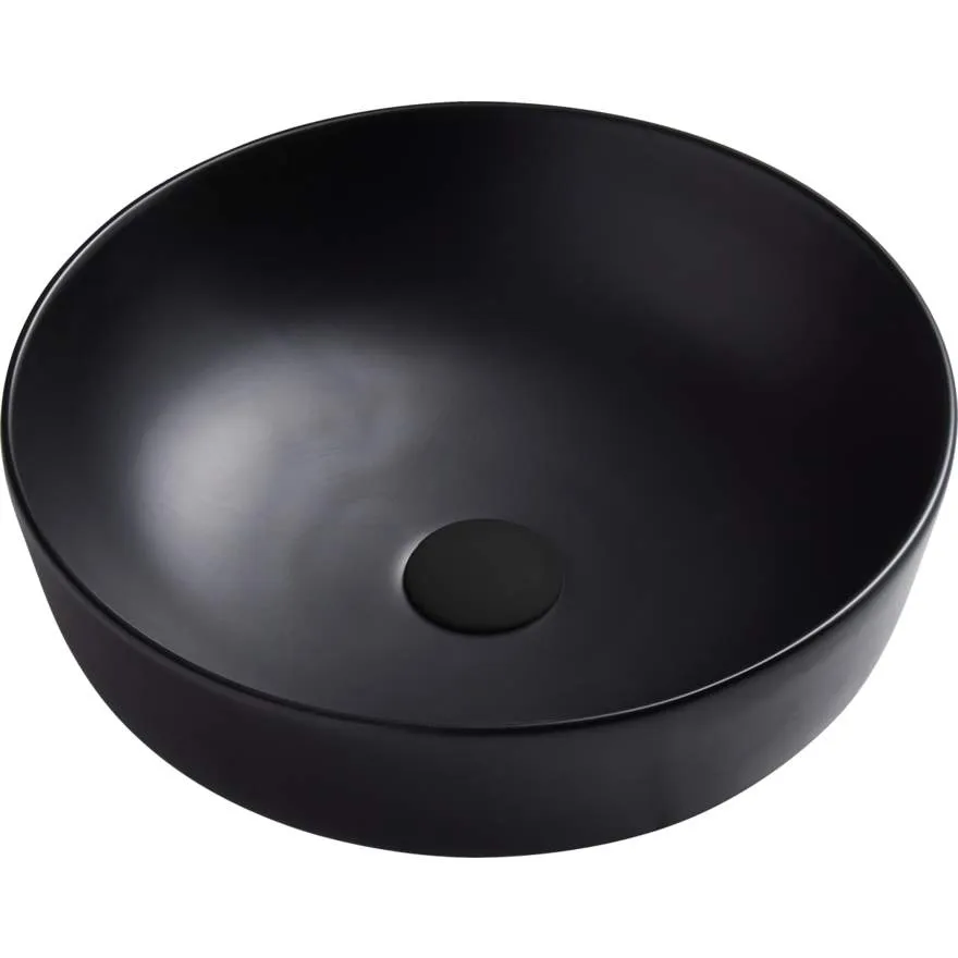 Naples Black Counter Top Circular Basin