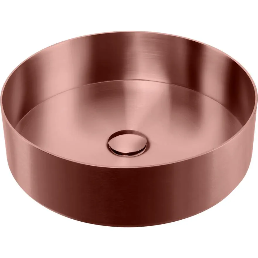 Milan Round Stainless Steel Counter Top Copper Basin