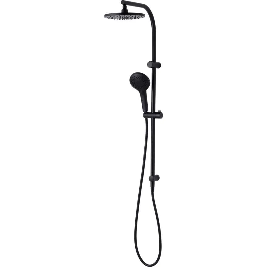 Rome Matte Black Dual Shower Set