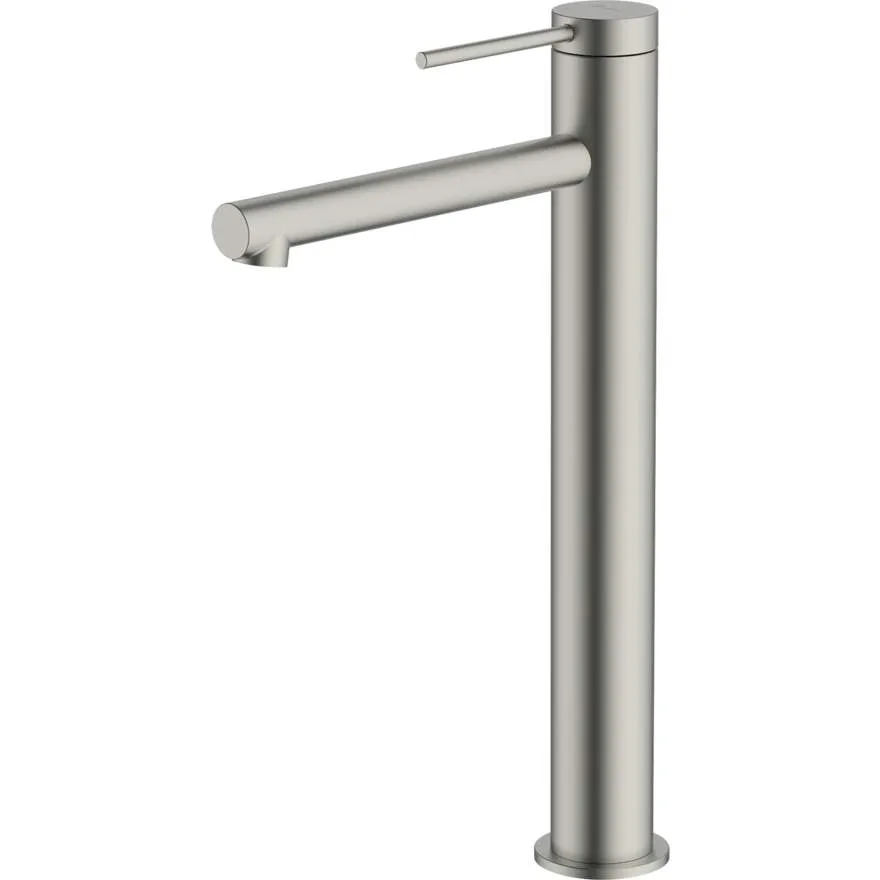 Venice Brushed Nickel Straight Tower Basin Mixer