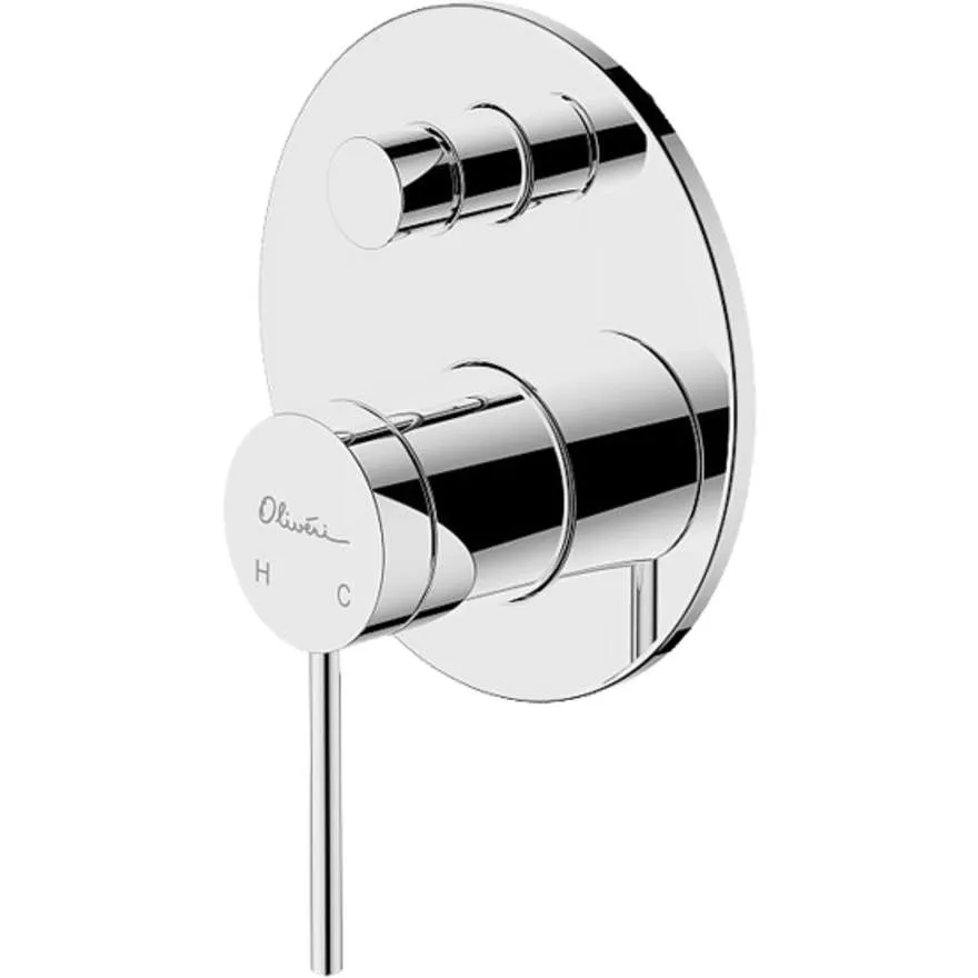 Venice Chrome Wall Mixer with Diverter