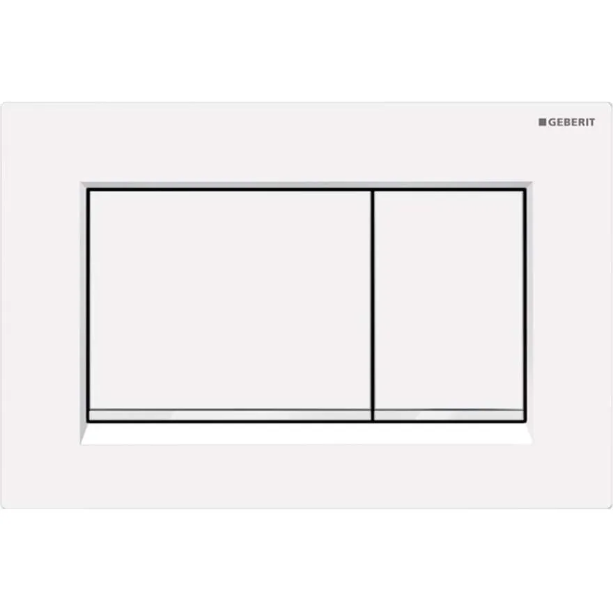 SQUARE PUSH PLATE MATTE WHITE SIGMA30