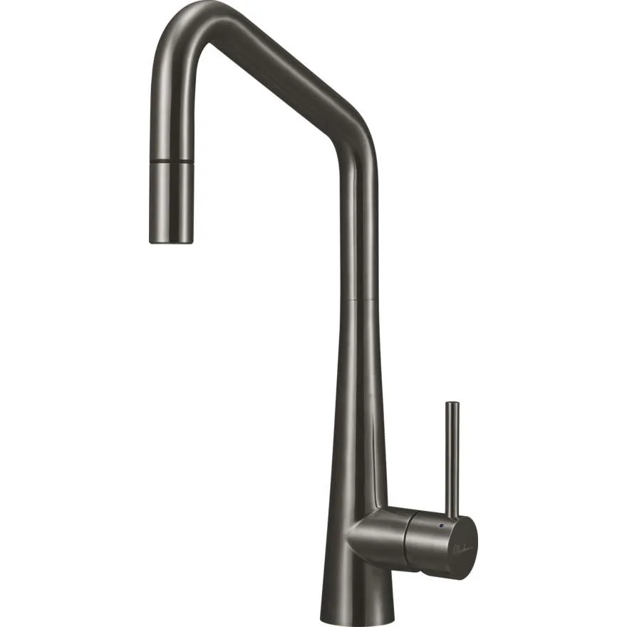 Essente Gunmetal Square Goose Neck Pull Out Mixer
