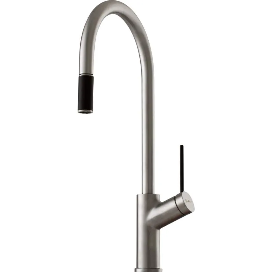 Vilo Brushed Chrome Pull Out Mixer