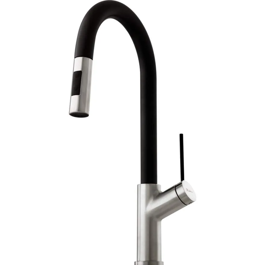 Vilo Brushed Chrome Pull Out Spray Mixer