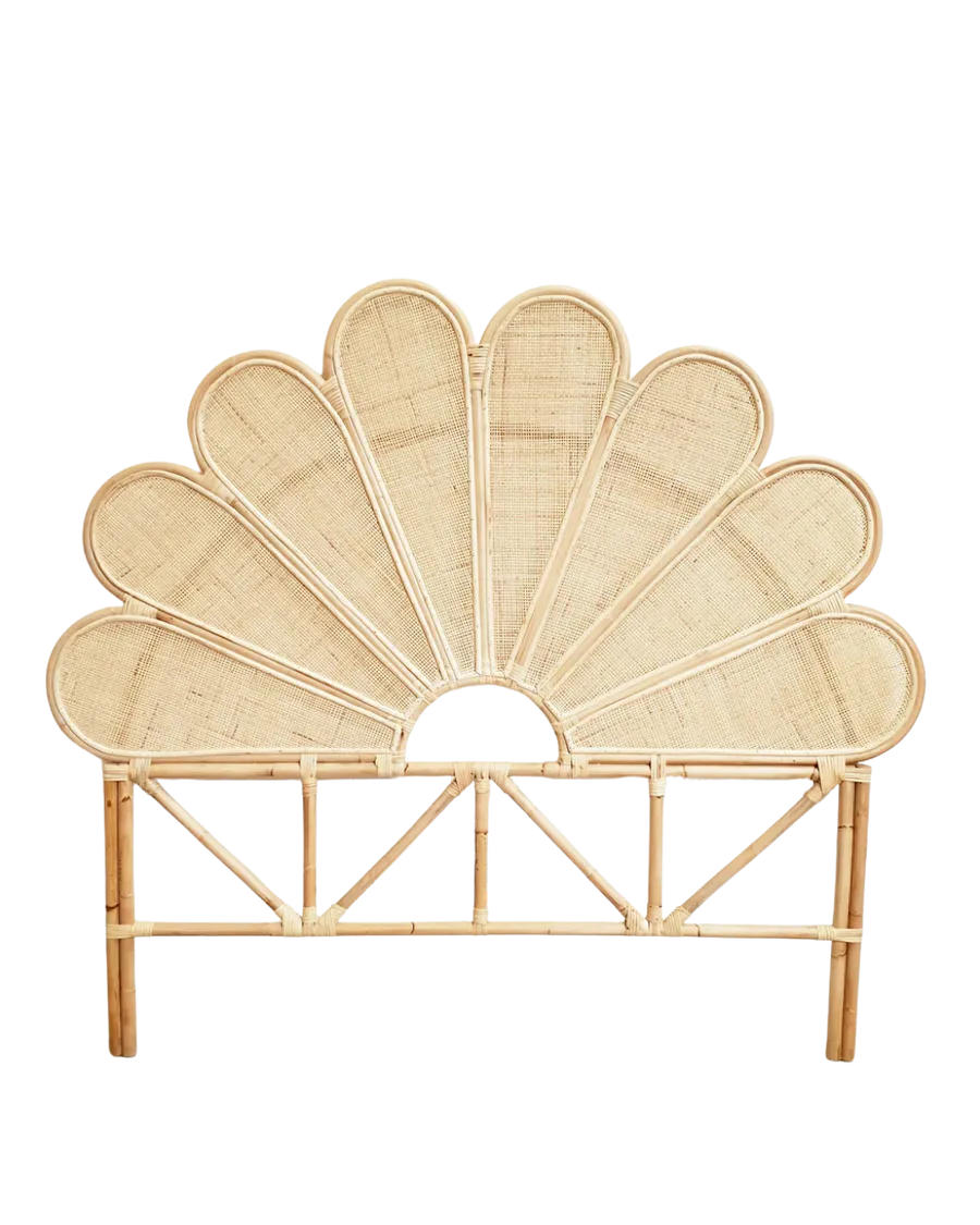 Olive Rattan Bedhead