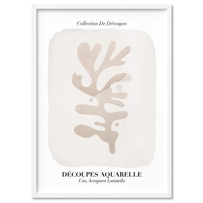 Decoupes Aquarelle V - Art Print