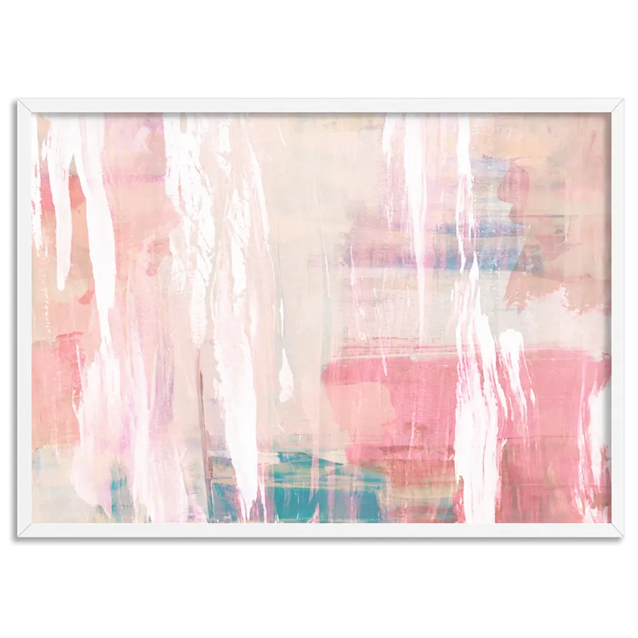 Blush Flurry III  - Art Print