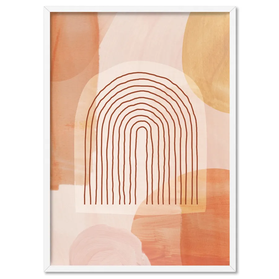 Boho Abstracts | Terra Arches I - Art Print