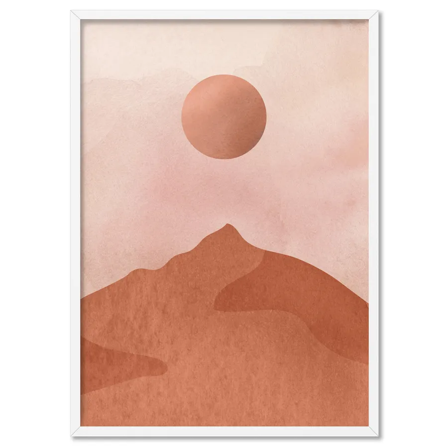 Boho Landscape in Watercolour III - Art Print