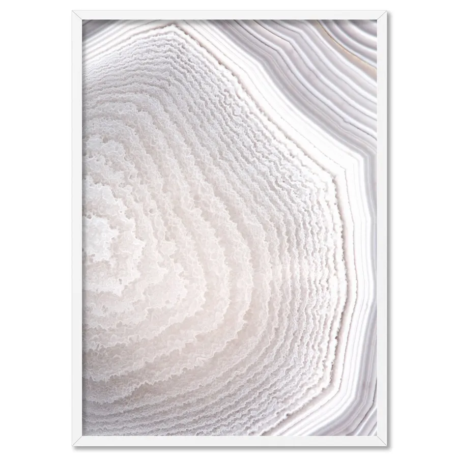 Agate Geode Neutrals II - Art Print