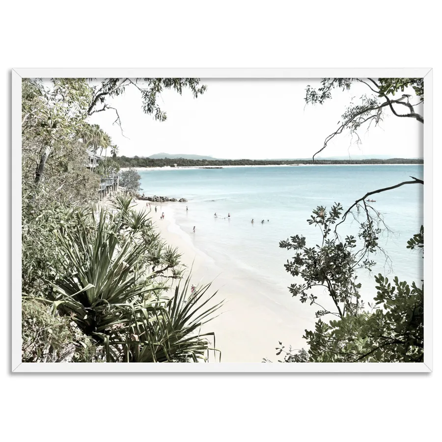 Noosa Coastal Beach View - Art Print
