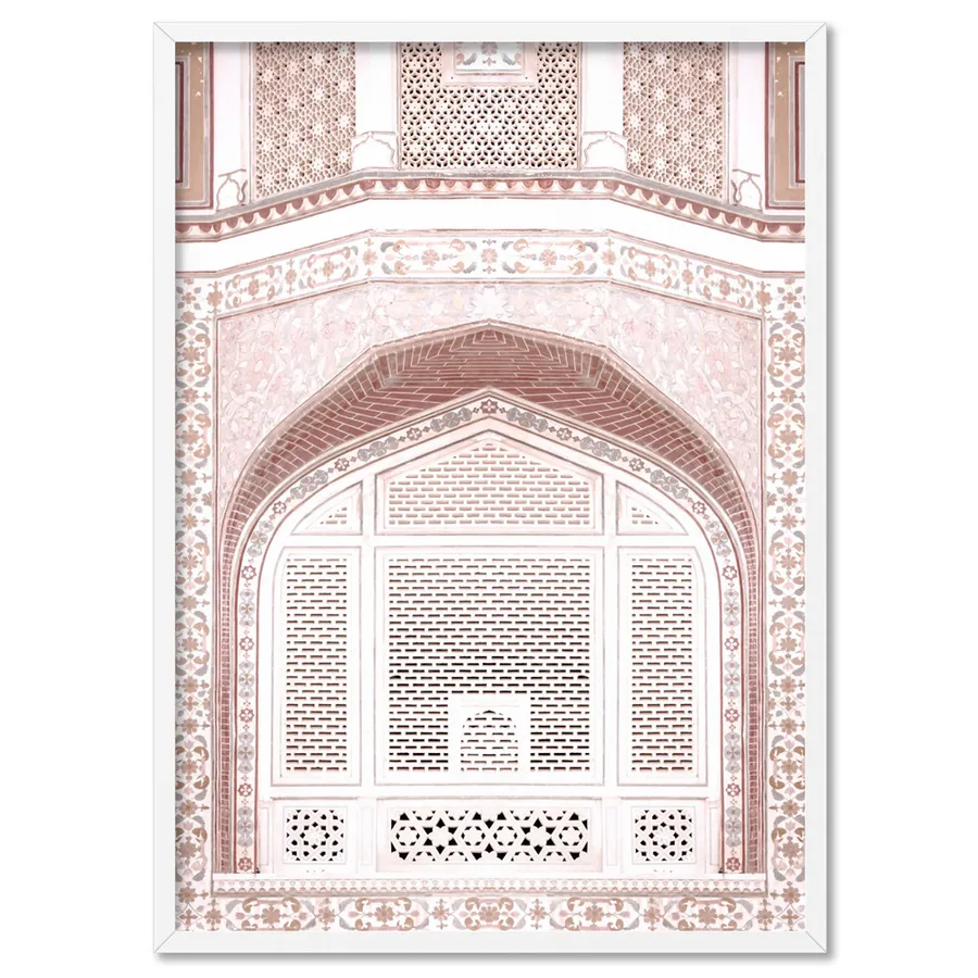 Pastel Dreams in the Amber Palace - Art Print