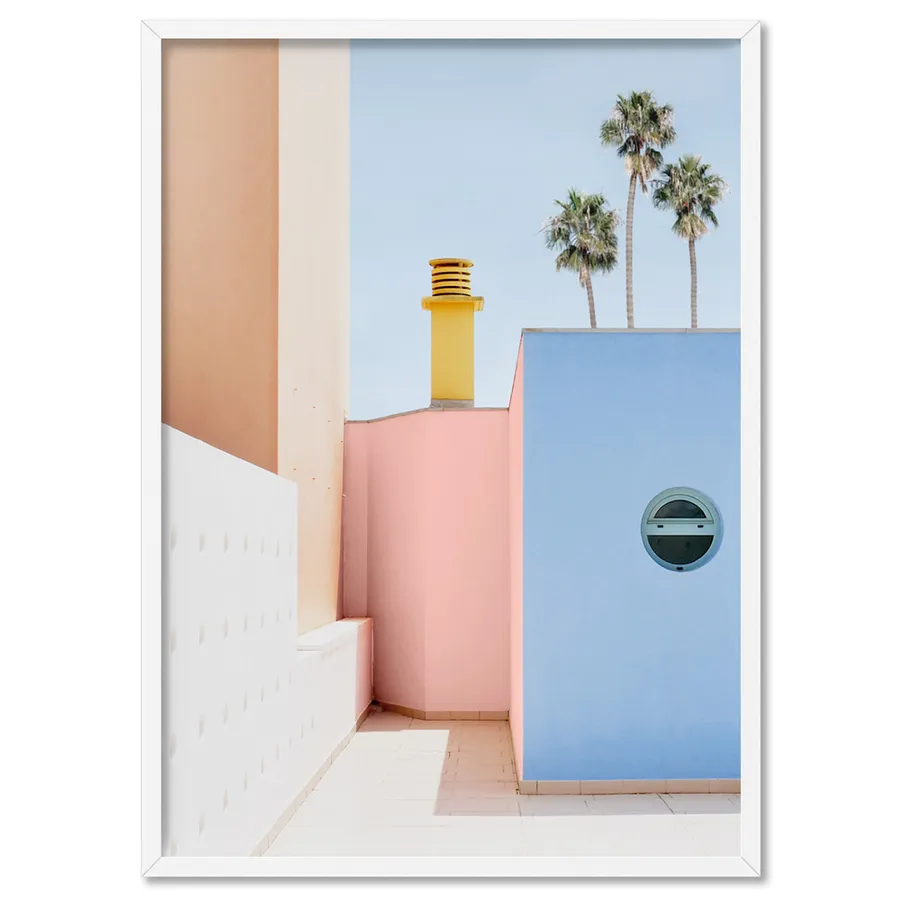 Miami Urban Pastels - Art Print