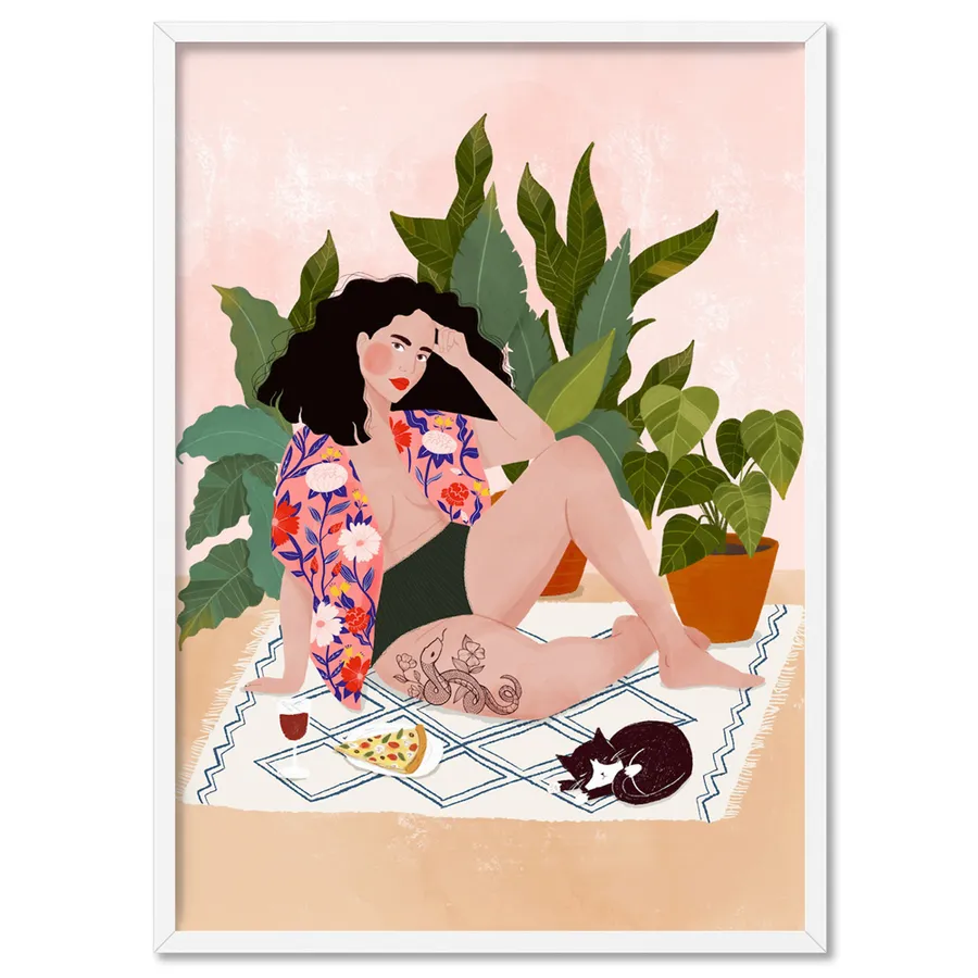 Sunday Chill Day Illustration - Art Print by Maja Tomljanovic