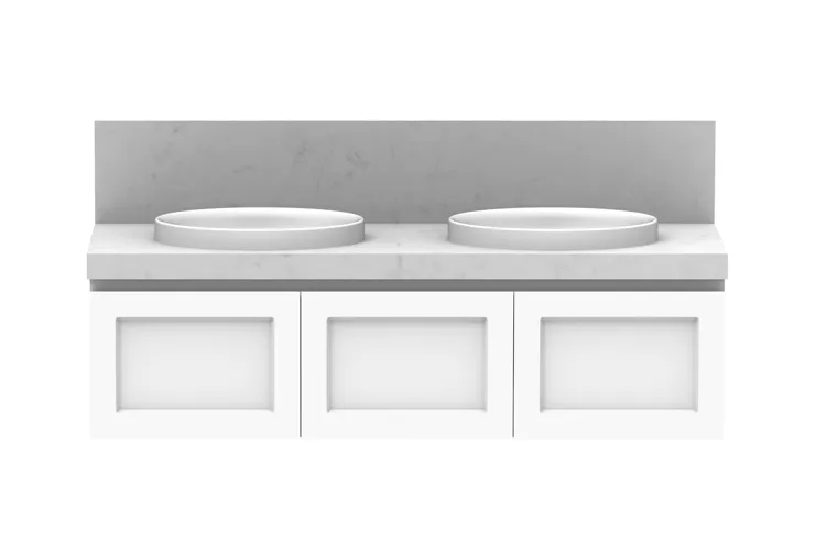 London 1500mm Double Bowl Vanity