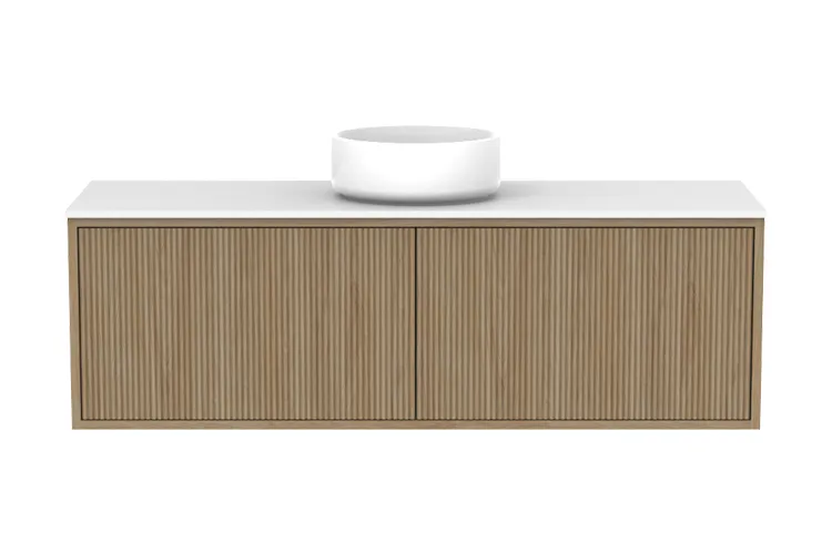 Clifton Ensuite 1200m Centre Bowl Vanity, Prime Oak