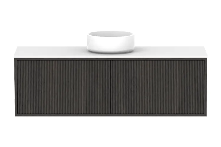 Clifton Ensuite 1200m Centre Bowl Vanity, Bottega Oak