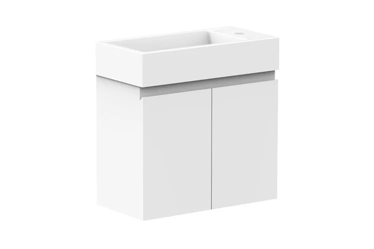 Lily Small Space Vanity, Wall Hung