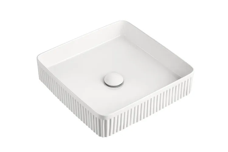 Square Fluted Above Counter Basin