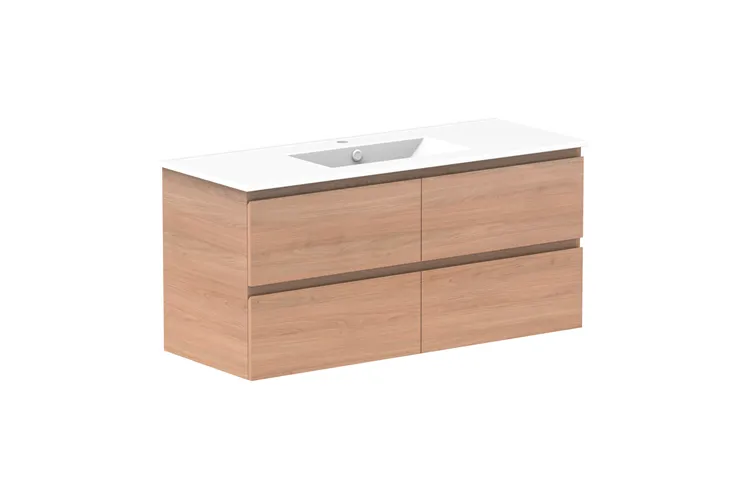 Glacier All-Drawer, Twin 1200mm, Centre Bowl Vanity
