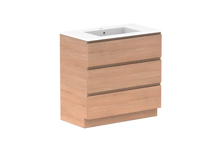 Glacier All-Drawer, Trio 900mm, Centre Bowl Vanity