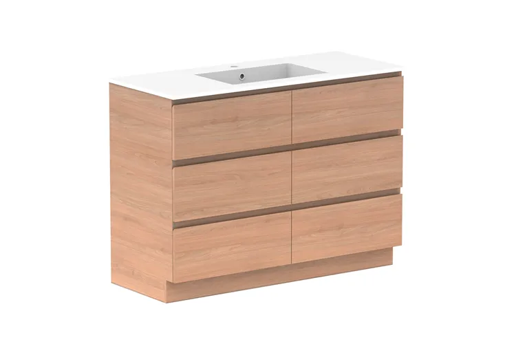 Glacier All-Drawer, Trio 1200mm, Centre Bowl Vanity