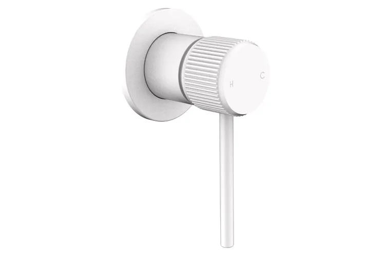 Soul Groove Wall / Shower Mixer, Matte White