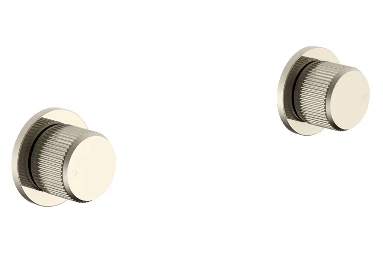 Soul Groove Wall Top Assembly (Pair), Brushed Nickel