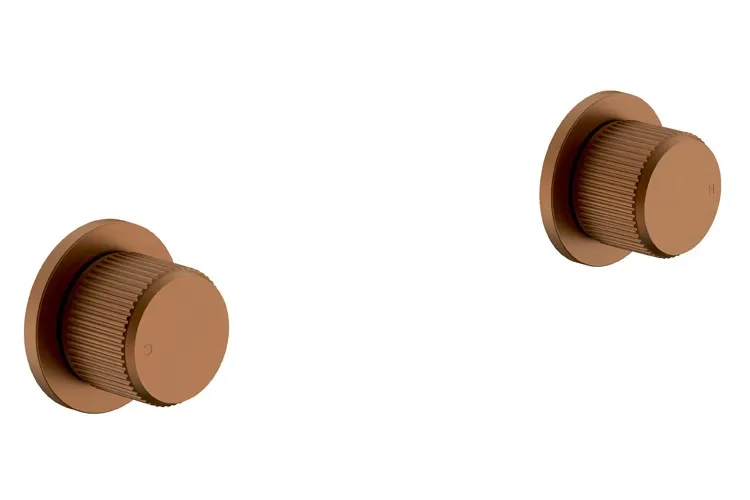 Soul Groove Wall Top Assembly (Pair), Brushed Copper