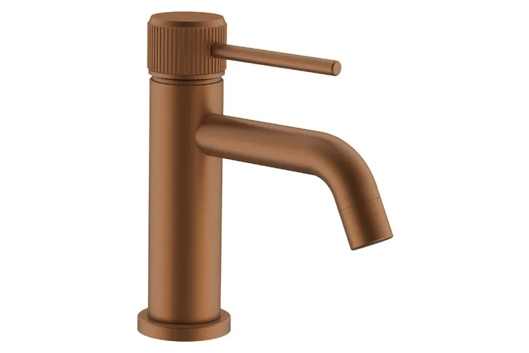 Soul Groove Basin Mixer, Brushed Copper