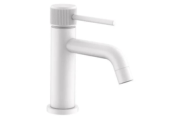 Soul Groove Basin Mixer, Matte White